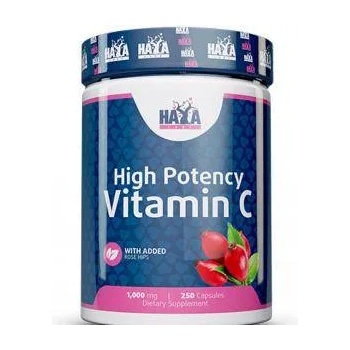 Haya Labs Витамини и минерали, High Potency Vitamin C 1, 000mg with Rose Hips, 250 капсули, 52