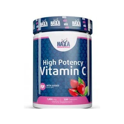 Haya Labs Витамини и минерали, High Potency Vitamin C 1, 000mg with Rose Hips, 250 капсули, 52