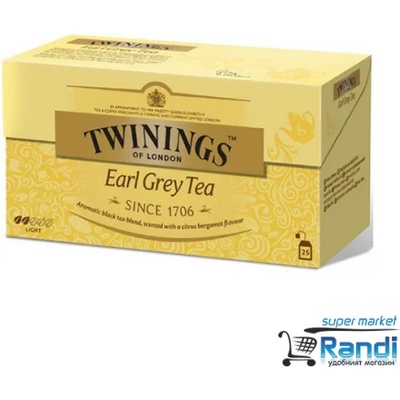 TWININGS Чай Twinings Earl Grey Tea 25бр. /50гр