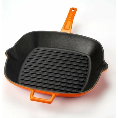 LAVA Metal Grilovací pánev litinová, oranžová 26 x 26 cm LVPGT2626K0OR