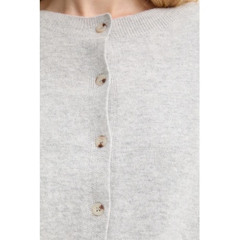 Answear. LAB Жилетка от мериносова вълна Answear. LAB дамска в сиво от лека материя (WA25-SWD024)