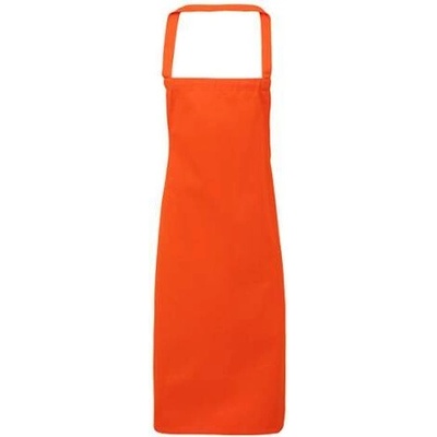 Premier Workwear Zástěra s laclem z biobavlny bez kapsy PR102 Orange Pantone 1655 60x87cm