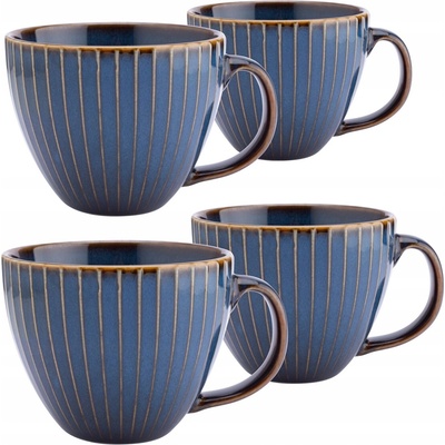 Design Veľké porcelánové šálky Altom Reactive Stripes 4 x 450 ml