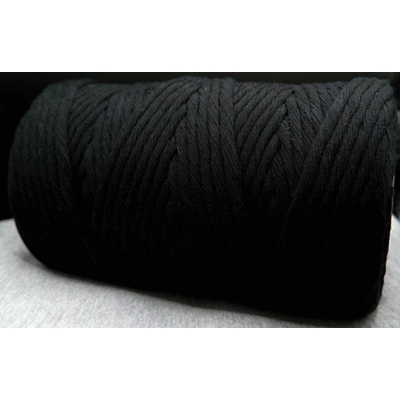 Macrame - čierna - priemer 0,5 cm - návin 100 metrov