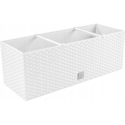 Prosperplast Květináč 60 x 25 x 24 cm plast bílý