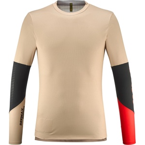 Mavic Мъжка фланелка с дълъг ръкав за колоездене Mavic Deemax Enduro Pro L/S Jersey Cycling jersey - White Pepper / Spicy Orange (056-3619-0312)