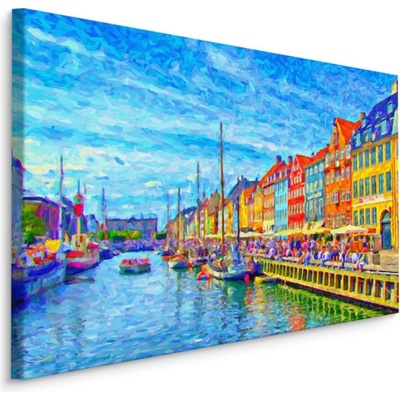 MyBestHome BOX Plátno Kanál Nyhavn V Centru Kodaně Varianta: 100x70