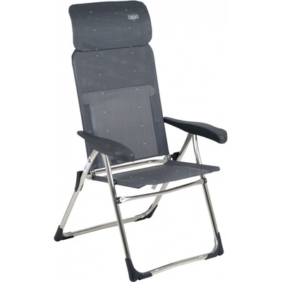 611/917 Kempingová skládací židle Crespo DELUXE anthrazit do 140kg