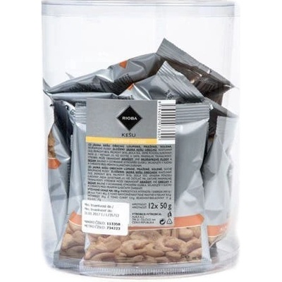 Rioba Kešu pražené solené 12 x 50 g