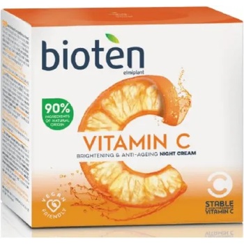 Bioten Cosmetics Vitamin C Brightening & Anti-Ageing Night Cream - Озаряващ нощен крем против бръчки с Витамин С, 50мл