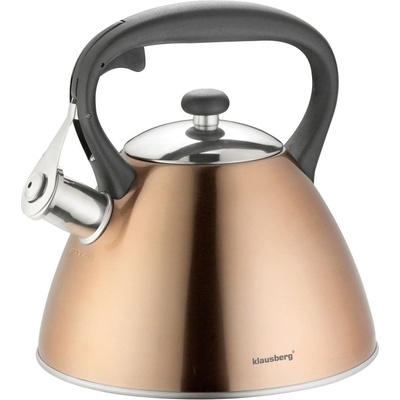 KLAUSBERG Чайник Klausberg KB 7209, 3 литра, Индукция, Свирещ, Бронзов цвят (9999KB7209)