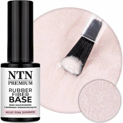 NTN Premium Zpevňující kaučuková báze NTN 7g LED/UV Rubber Base Milky Pink Shimmer