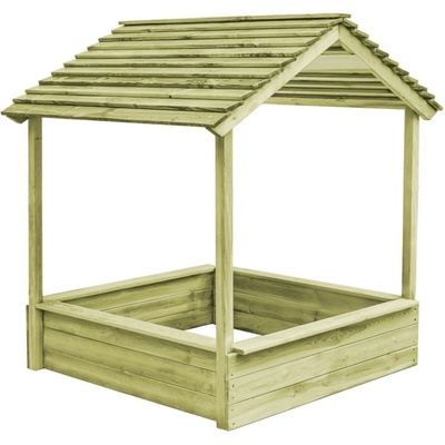 Greatstore zahradní domeček s pískovištěm 128 x 120 x 145 cm borovice