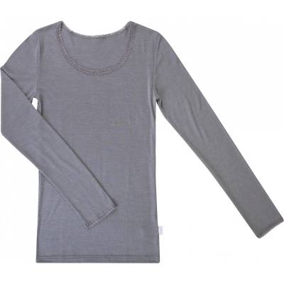 Joha Дамско мериносово термобельо Joha Women's Blouse Everyday base layer - Grey (115-1814-0113)