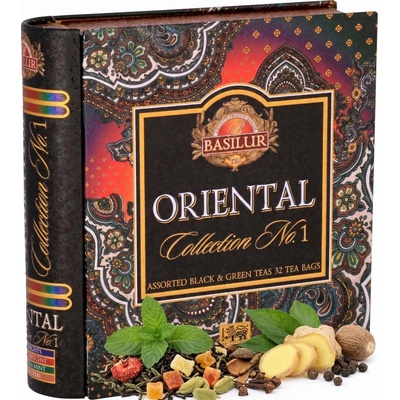 Basilur Book Assorted Orient plech 32 gastro sáčkov