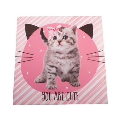 Obraz na plátne You are cute ružová, 28 x 28 cm