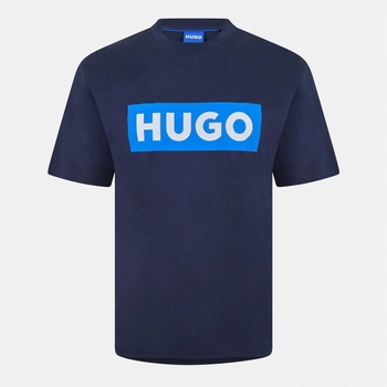 Hugo Тениска Hugo Unisex HUGO Iconic Logo Short Sleeve T-Shirt - Navy 405