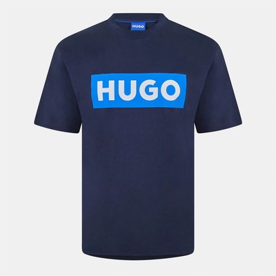Hugo Тениска Hugo Unisex HUGO Iconic Logo Short Sleeve T-Shirt - Navy 405