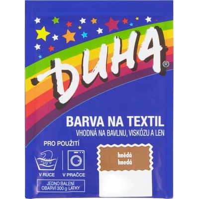 Duha farba na textil číslo 23 hnedá 15 g