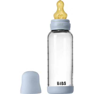 Bibs kojenecká skleněná láhev Baby Bottle baby blue 240 ml