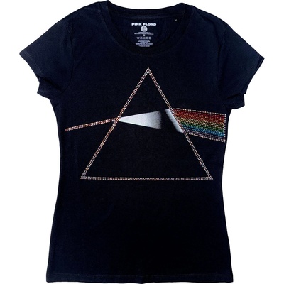 Pink Floyd Dark Side of the Moon Embellished Black S Дамски Риза (PFTEE154LB01)
