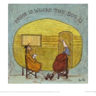 Umelecká tlač Sam Toft - Home Is Where The Dog Is, 40 × 40 cm