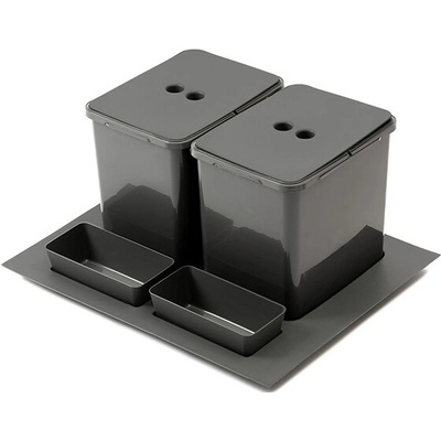 Paradox Separox Odpadkový kôš do zásuvky 600 mm 2 x 16 L / Antracit