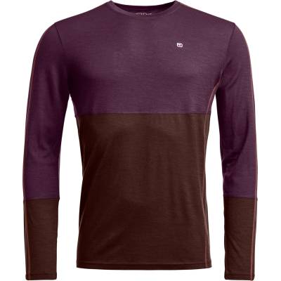 Ortovox Мъжко мериносово термобельо Ortovox 185 Rock'N'Wool Long Sleeve Merino base layer - Dark Wild Berry - размер XL (015-1350-1014)