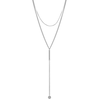 Troli Elegantný oceľový náhrdelník VGX1760S/RE