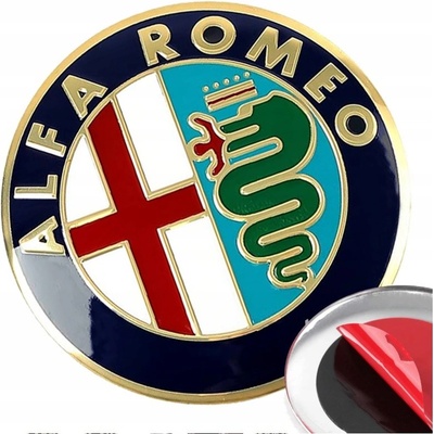Zlatý ZNAK ALFA ROMEO 74mm MITO 147 156 159 | Zboží Auto