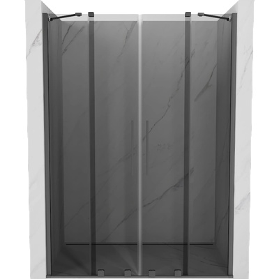 Mexen Velar Duo плъзгащи се душ врати 160 см, графит, gun metal - 871-160-000-42-95 (871-160-000-42-95)
