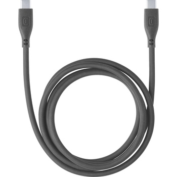 Cellularline Кабел Cellularline - Soft, USB-C/USB-C, 1.2 m, черен (USBDATASOFTC2CK)