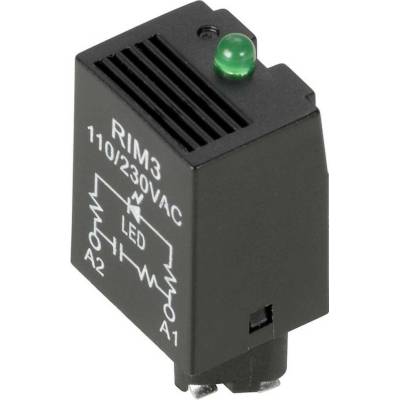 Weidmüller RC modul s ukazatelem, LED RIM 3 110/230VAC LED Barvy světla (LED svítidlo): zelená 10 ks