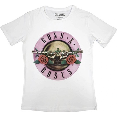 Guns N' Roses Classic Logo White L Дамски Риза (GNRTS04LW03)