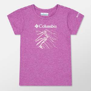 Columbia Юношеска тениска Columbia Tech Trail Graphic Performance T-Shirt Juniors - Razzle