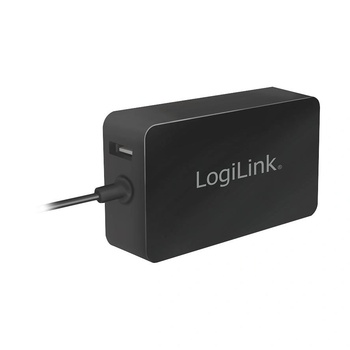 LogiLink Захранване 220V LOGILINK, за Microsoft Surface, съвместимо с Pro 6/4/3 и Laptop/Go/Book, 44W, USB 5V/1A, 0.5m, черно (PA0197) (PA0197)