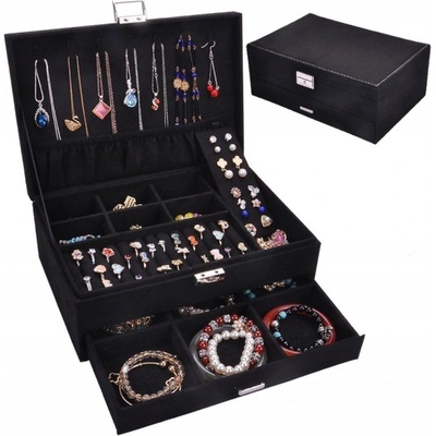 Soulima 22262 šperkovnice organizér na bižuterii černá – Zbozi.Blesk.cz