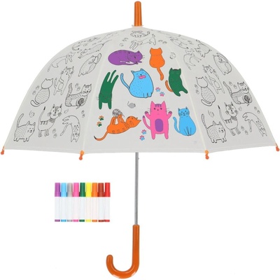 Esschert Design Cats deštník dětský bílý