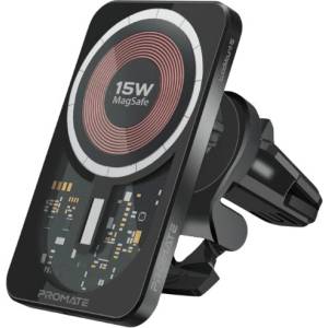 Promate Безжично зарядно за кола/стойка ProMate - LUCIDMOUNT, 15W, MagSafe