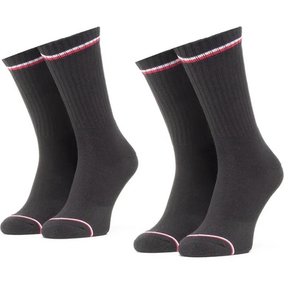 Tommy Hilfiger Комплект 2 чифта дълги чорапи мъжки Tommy Hilfiger 100001096 Черен (100001096)