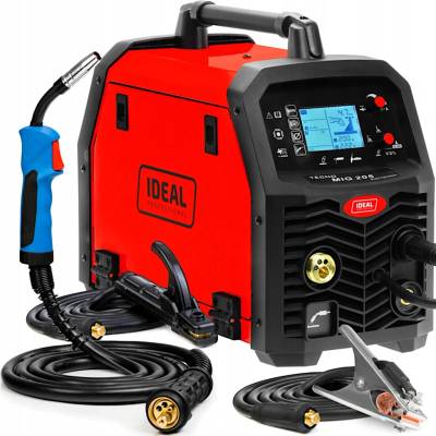 IDEAL TECNO MIG 205 LCD MIG/TIG/MMA SYNERGIC 4x4
