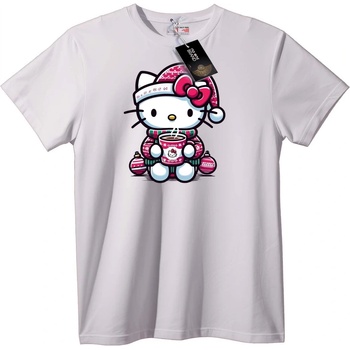 NOONEBRAND Тениска Hello Kitty Коледа - 4XL, Black