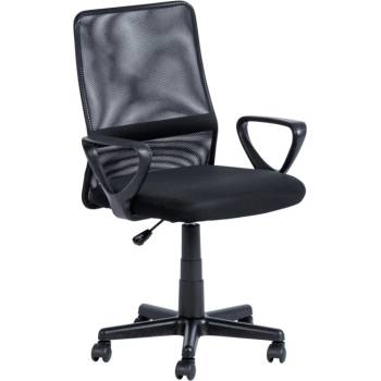 Bittel Работен стол Carmen 7034 М, до 100кг, мрежа, полипропиленова база, газов амортисьор, коригиране височина, газов механизъм за регулиране на височината, черен (bt-3520080)