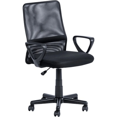 Bittel Работен стол Carmen 7034 М, до 100кг, мрежа, полипропиленова база, газов амортисьор, коригиране височина, газов механизъм за регулиране на височината, черен (bt-3520080)