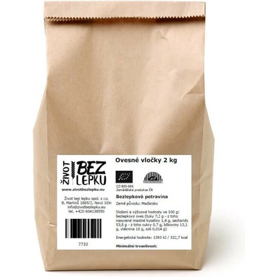 Život bez lepku Ovsené vločky 2 kg