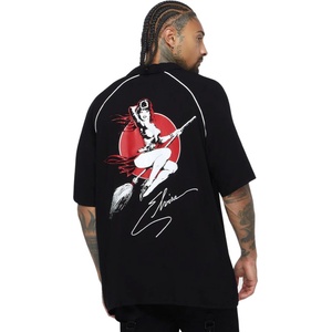 KILLSTAR мъжка риза KILLSTAR x ELVIRA - Moonstruck Bowling - Black - KSRA014138