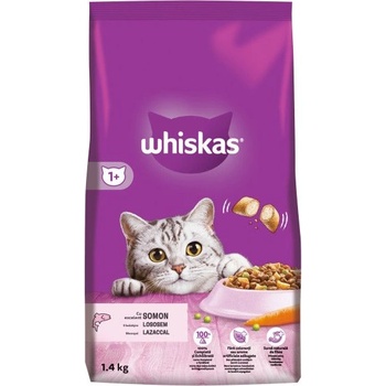 Whiskas гранули с сьомга 1, 4 кг