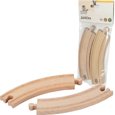 Babu vláčiky Kolajnice zatáčka 17cm 2 kusy