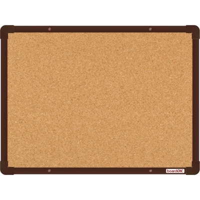 BoardOK tabule korek 60 x 45 cm hnědý rám