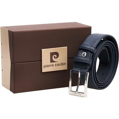 Pierre Cardin kožený pásek 2510-BLU Modrá